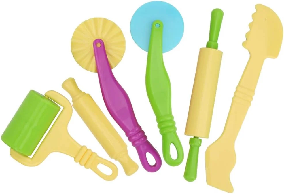 کیت DIY ابزار خمیر بازی 6 تکه، ابزار سرگرم کننده خمیر بازی، برای آموزش هنر به کودکان 3 سال به بالا