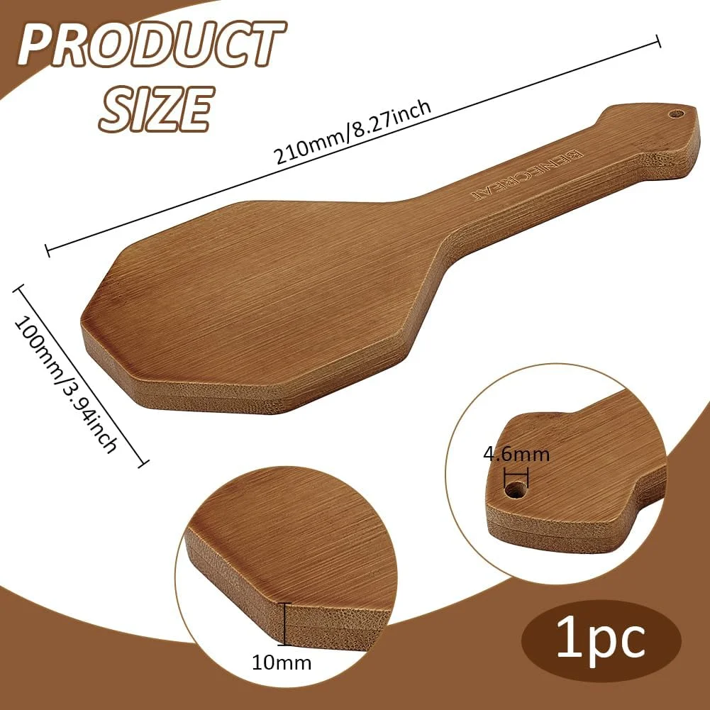 BENECREAT پدال چوبی سفالی 8x4 اینچی، ابزار سرامیک و سفالگری، پدال سطوح رسی برای شکل دادن/فشرده سازی و صاف کردن/سفال و سرامیک BENECREAT پدال چوبی سفالی 8x4 اینچی، ابزار سرامیک و سفالگری، پدال سطوح رسی برای شکل دادن/فشرده سازی و صاف کردن/سفال و سرامیک