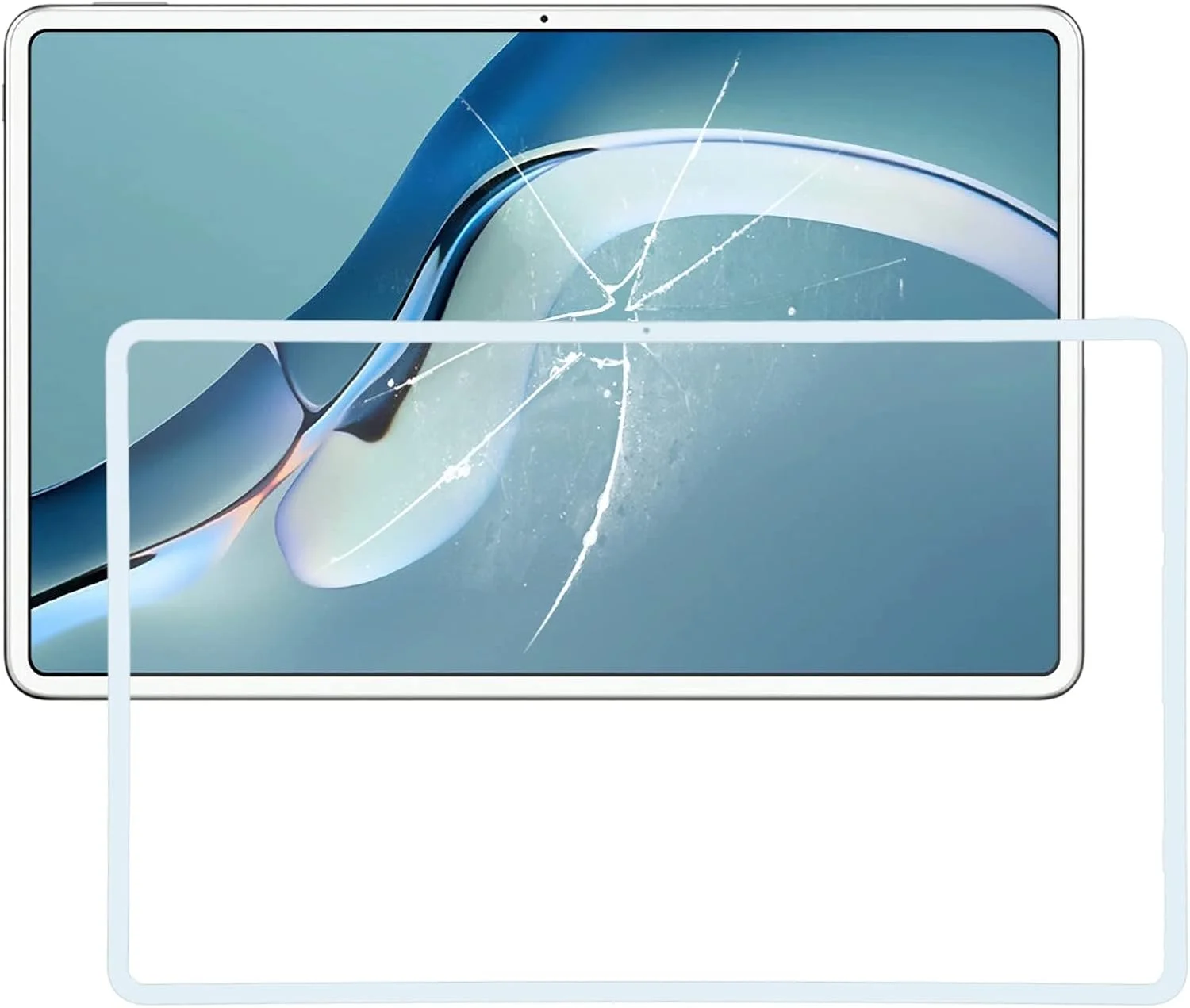 شیشه لنز بیرونی صفحه نمایش جلویی HUAGNZIZHENG برای هوآوی MatePad Pro 12.6 (2021) مدل های WGR-W09 WGR-W19 WGR-AN19