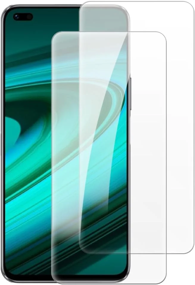 شاین تایم [بسته 2 عددی] محافظ صفحه نمایش شیشه ای حرارت دیده سازگار با هوآوی اف فالکون FF1 (6.67 اینچ)، HD شفاف ضد خش بدون حباب، سازگار با قاب