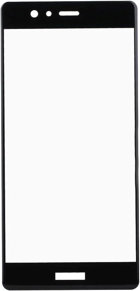 محافظ صفحه نمایش شیشه ای هواوی P9 ضخامت 0.26 میلی متر، سختی سطح 9H، لبه های منحنی سه بعدی، ضد انفجار، رنگی، محافظ تمام صفحه (مشکی) لوازم جانبی تلفن همراه (رنگ: مشکی)