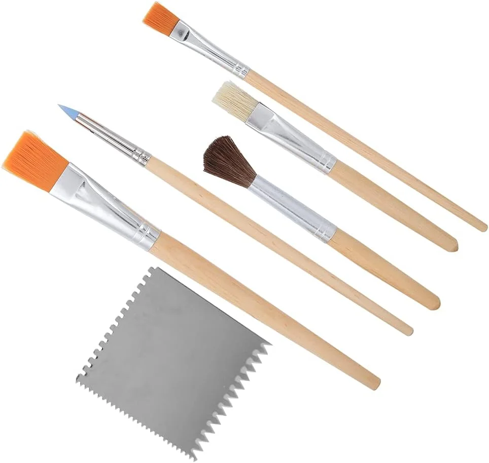 ابزار سفالگری OXPMFY، برس مجسمه سازی و حکاکی، کاربردی و حمل آسان، ابزارهای حکاکی مجسمه سازی سفالی برای مجسمه های رسی