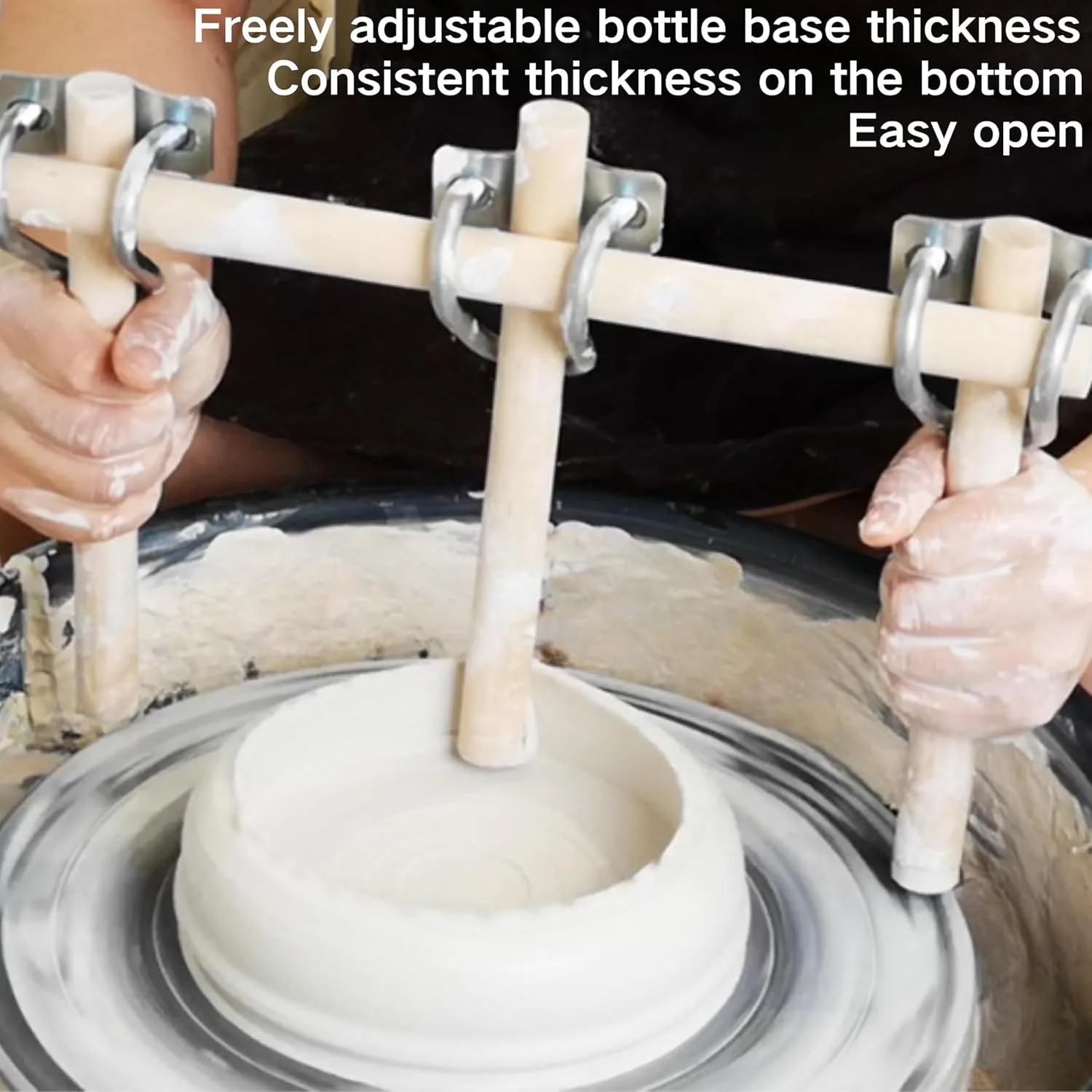 ابزار پایه سفالگری با دسته مارپیچی ابزار پایه سفالگری با دسته مارپیچی