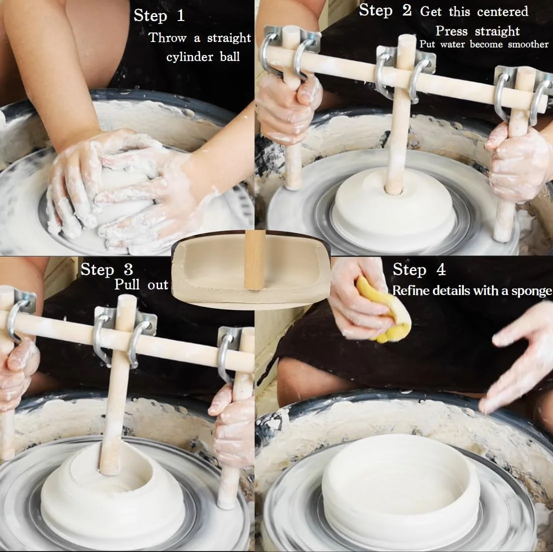 ابزار پایه سفالگری با دسته مارپیچی ابزار پایه سفالگری با دسته مارپیچی