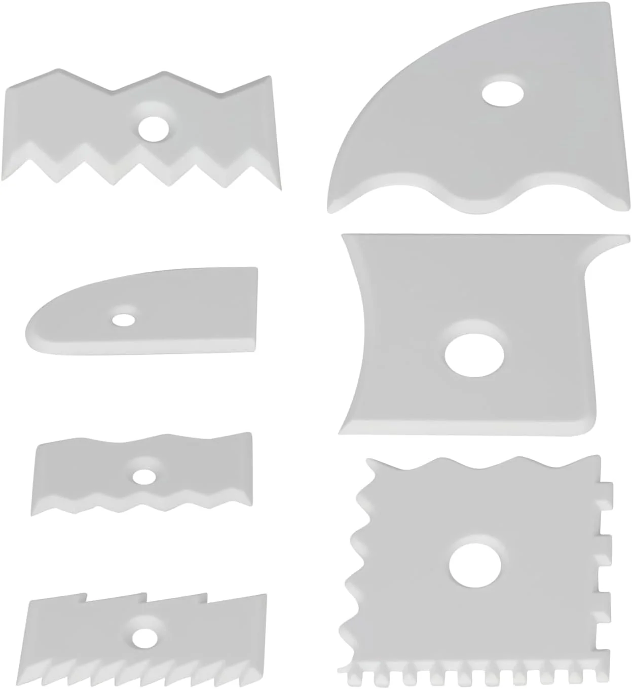 ابزارهای پرداخت سفال | ابزار مجسمه سازی سرامیک 7 تکه - لوازم صنایع دستی خراشنده مجسمه سازی برای مدل سازی و ساخت مجسمه مبتدیان و علاقه مندان به مدرسه هنر