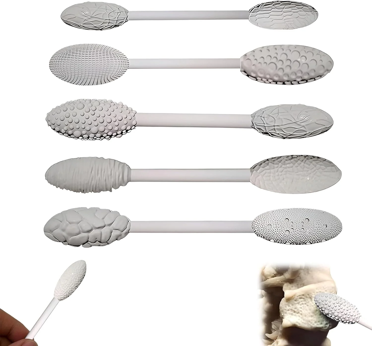 مجموعه ابزار بافت دهی هنر سفالگری - 5 عدد ابزار بافت دهی دو سر، چوب های مدل سازی برای سفالگری و صنایع دستی DIY، برای مبتدیان و حرفه ای ها