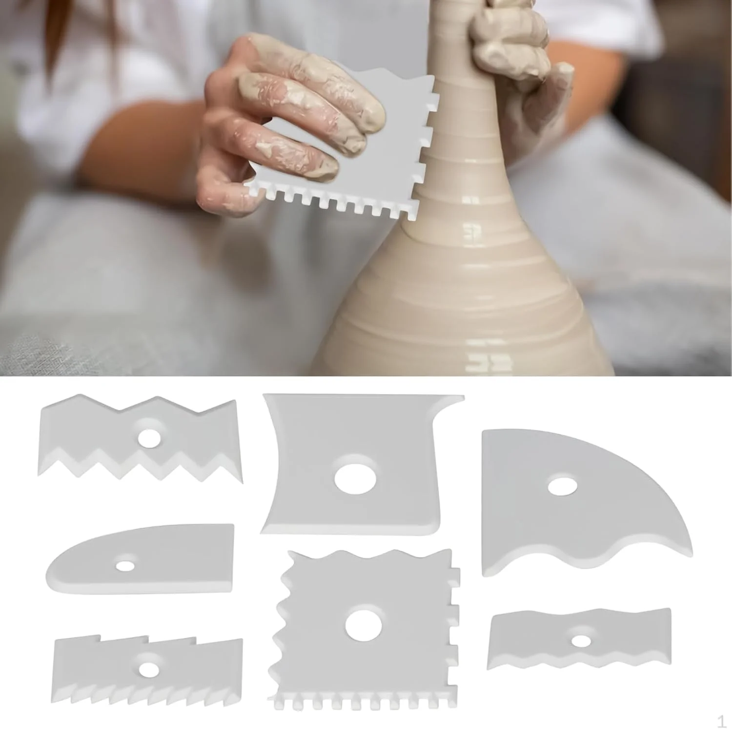 ابزارهای پرداخت سفال | ابزار مجسمه سازی سرامیک 7 تکه - لوازم صنایع دستی خراشنده مجسمه سازی برای مدل سازی و ساخت مجسمه مبتدیان و علاقه مندان به مدرسه هنر