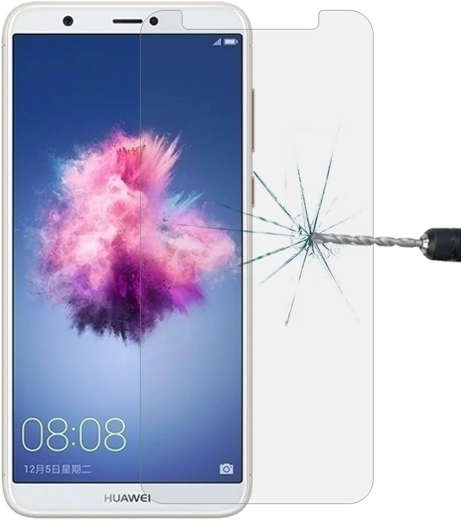 محافظ صفحه نمایش شیشه ای برای هوآوی P smart/Enjoy 7S ضخامت 0.26mm سختی سطح 9H با لبه های خمیده 2.5D لوازم جانبی تلفن همراه (رنگ: Color1)