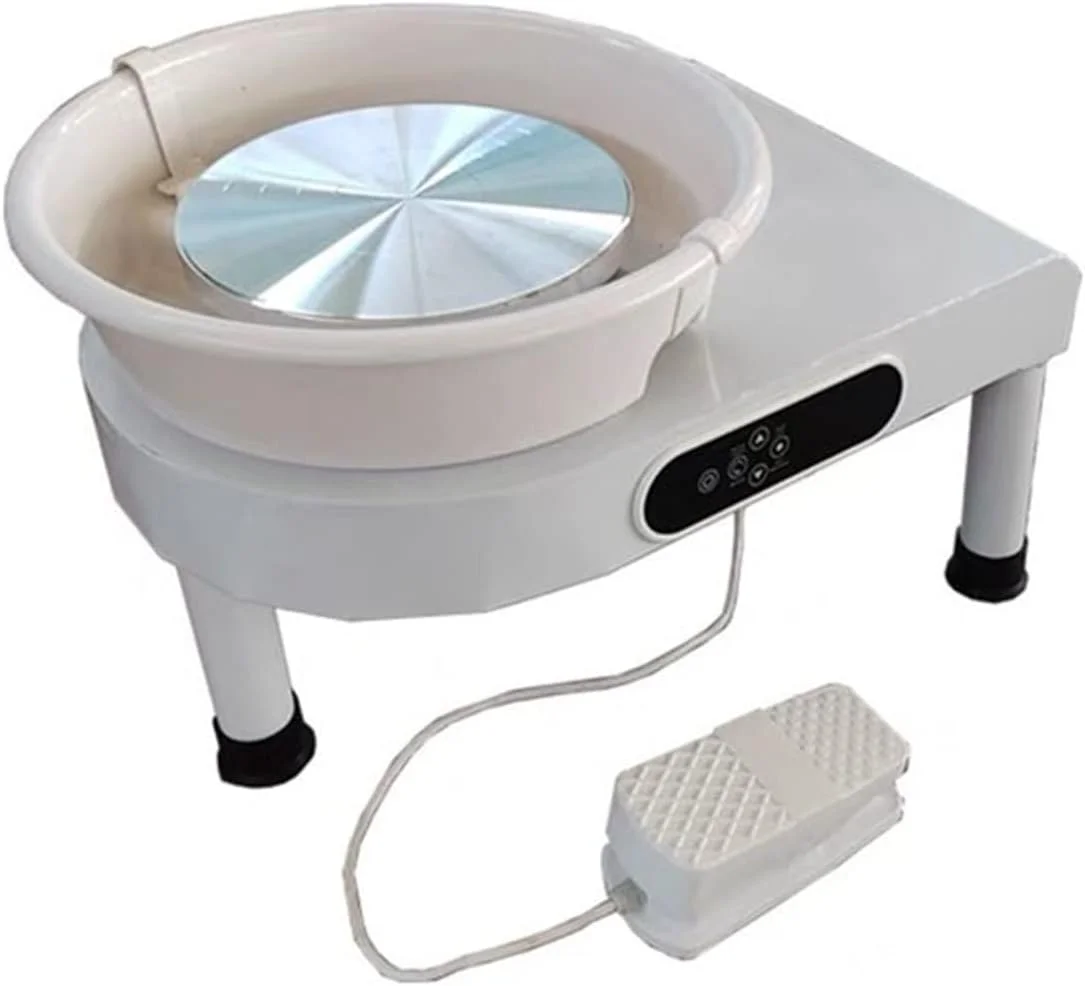 دستگاه سفالگری JAHLGT، دستگاه چرخ سفالگری برقی ساخت سفال با صفحه لمسی LCD، ابزار سفالگری برای هنر سفال سرامیکی و صنایع دستی خاک رس DIY