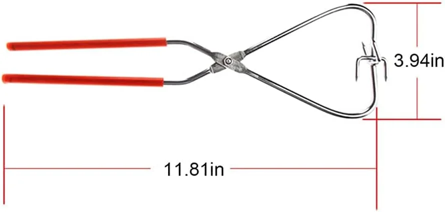 انبر سفالی ZJCQAClay Sculpture Dipping Tong، ابزار سفالی انبر رسی، ابزار مجسمه سازی دستی DIY، ابزار سفالی فلزی، برای لعاب سفال سرامیکی پلیمری