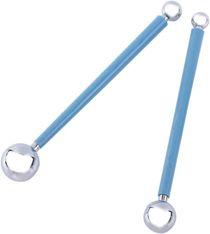 ست 4 عددی ابزار مجسمه سازی و شکل دهی خمیر فوندانت و سفال با نوک توپی استیل ضد زنگ