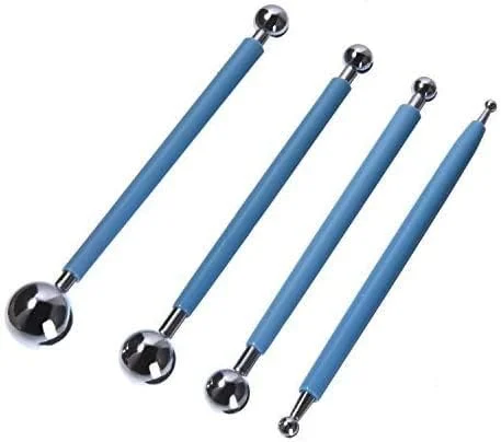 ابزار قلم توپی آکورد، 9 عددی، برای نقطه گذاری، مجسمه سازی، مدل سازی، سفالگری، حکاکی و منبت کاری