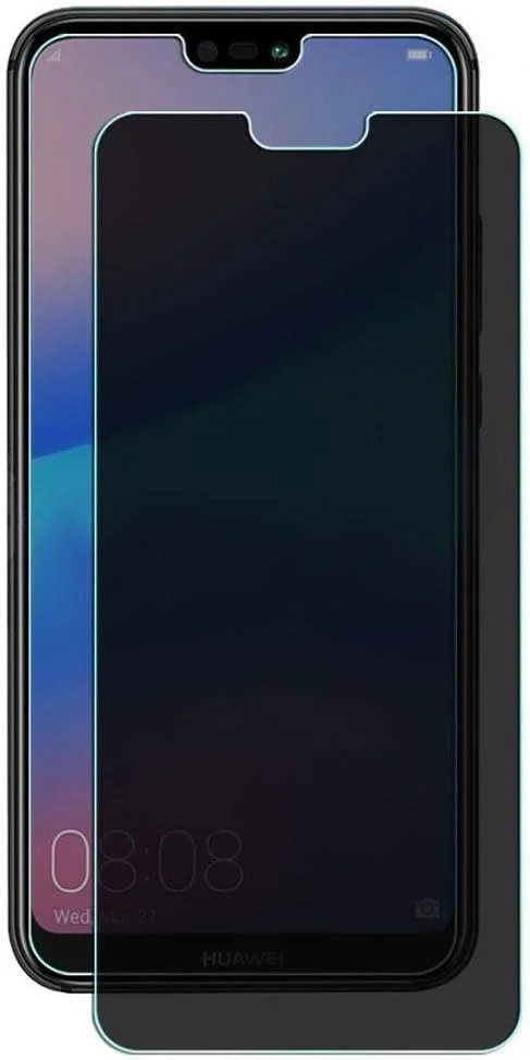 محافظ صفحه نمایش حریم خصوصی شیشه ای حرارت دیده 9H مدل MIBQM بسته 3 عددی برای گوشی های هوآوی Y3 Y5 Y6 II Y3II Y5II Y6II Y7 Prime Y9 2019 ضد دید و ضد جاسوسی برای هوآوی Y9 2018