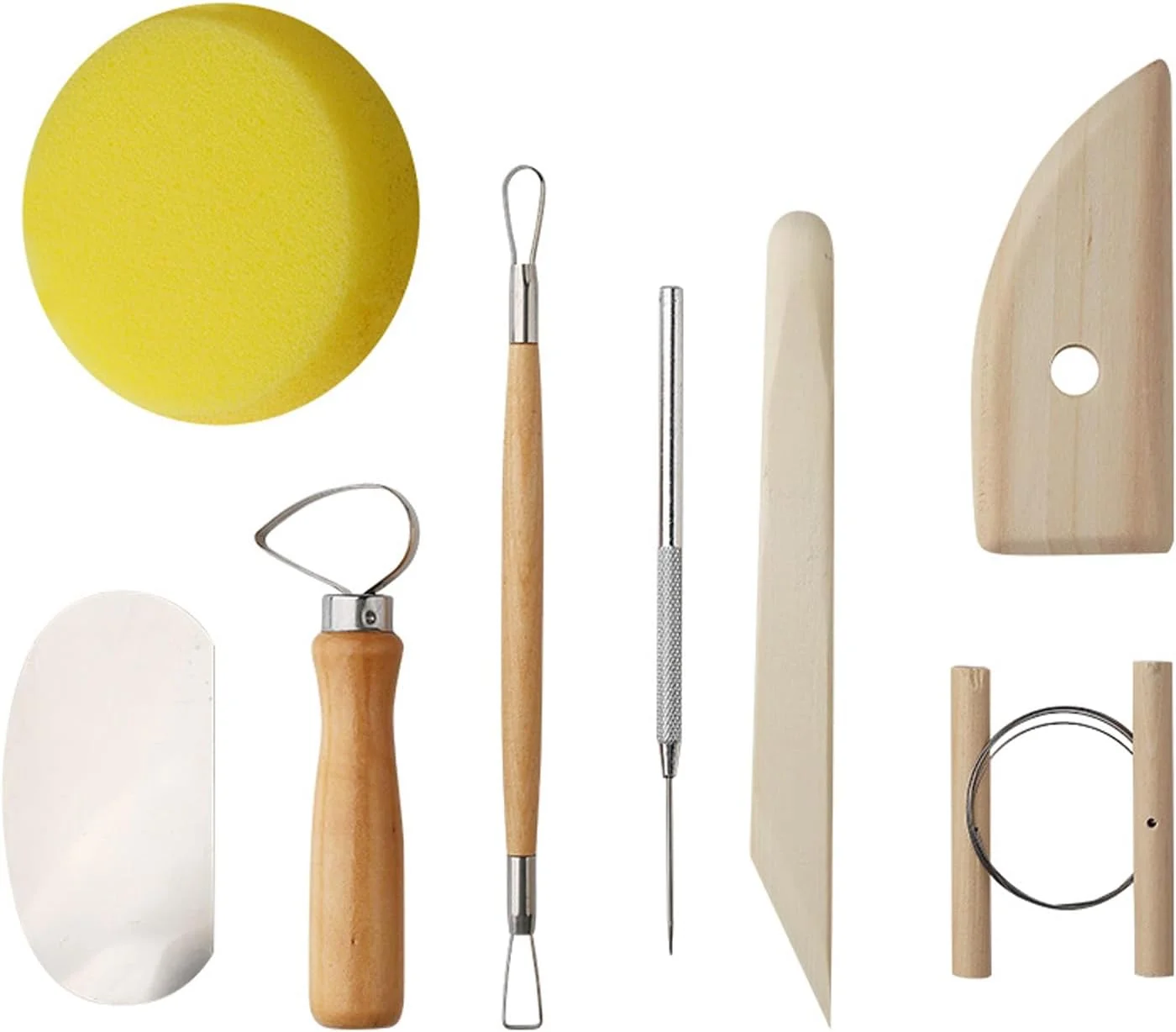 مجموعه ابزار مدل سازی 8 تکه نوریلا، مجموعه سفالگری، مجموعه ابزار خاک رس سرامیکی چوبی، برای مدل سازی، حکاکی، شمع سازی، ابزار سرامیکی، کیت سوزاندن قبر DIY، سفالگر، ابزار خاک رس پلیمری