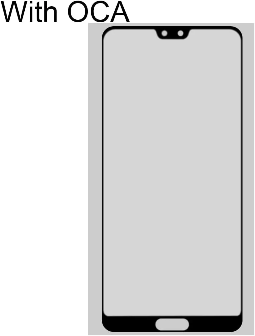 شیشه لنز بیرونی صفحه نمایش جلویی برای گوشی هوآوی P20 Pro به همراه چسب شفاف نوری OCA