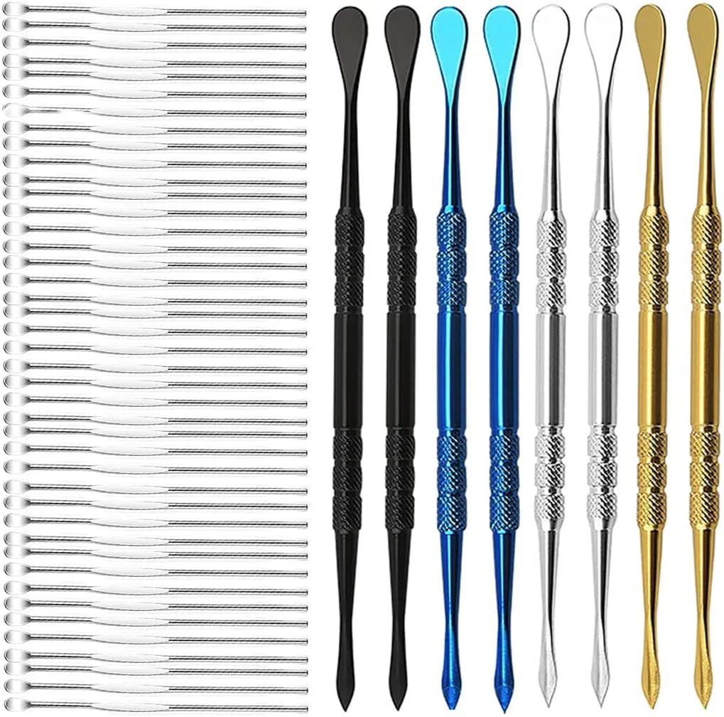 مجموعه 58 عددی ابزار مجسمه سازی و حکاکی موم از جنس استیل ضد زنگ TuNan، ابزار مدل سازی خمیر پلیمری در 2 سایز مختلف به همراه ست ابزار حکاکی قاشقی - 4 رنگ