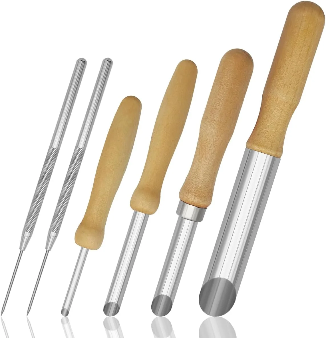 مجموعه 8 عددی ابزار سفالگری lyfLux، ابزار مجسمه سازی، سوزن جزئیات، سوزن کیبن، کاردک مجسمه سازی، ابزار سفالگری، برای تولید سرامیک رسی، مدل سازی حکاکی و تولید DIY