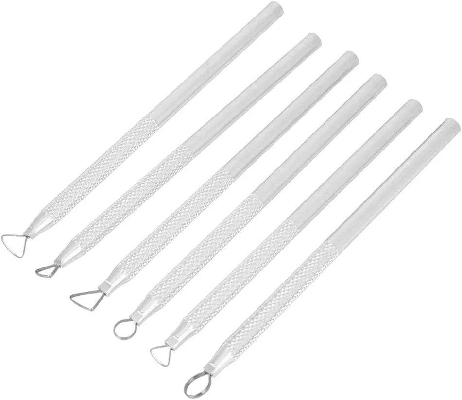 ابزار سفالگری پلیمر XYJPCC، 6 عدد ابزار حکاکی و مجسمه سازی برای مدل سازی و صاف کردن