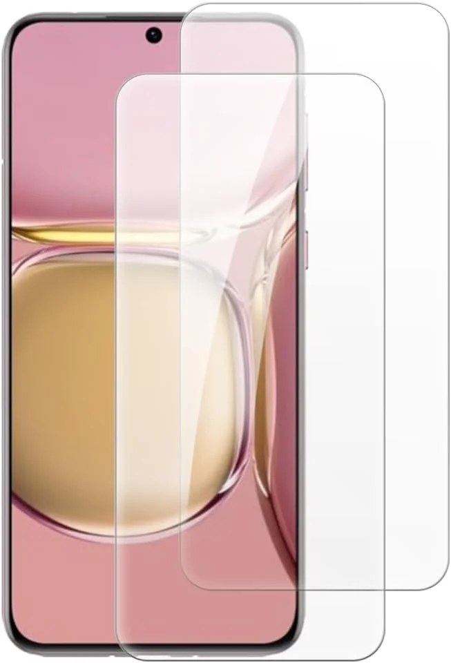 شاین تایم [بسته 2 عددی] محافظ صفحه نمایش شیشه ای حرارت دیده سازگار با هوآوی P50 (6.3 اینچ)، HD شفاف ضد خش بدون حباب سازگار با قاب