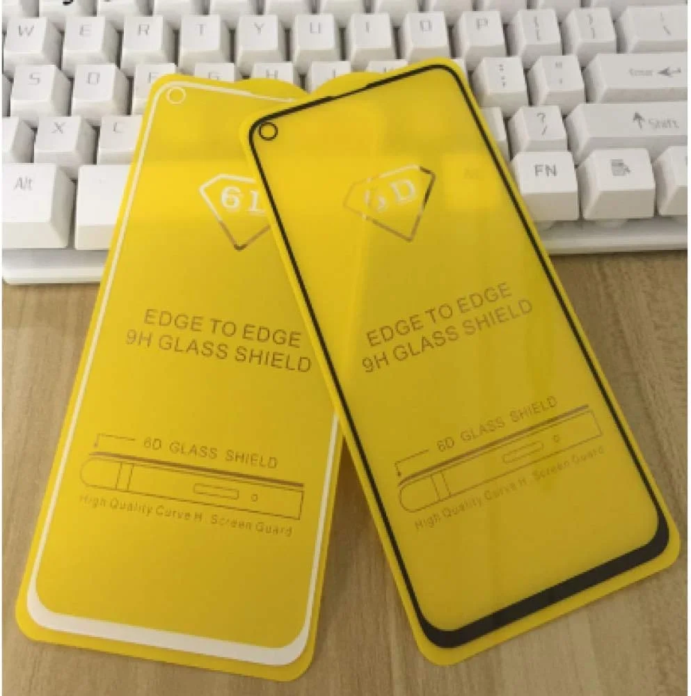 FHNLKFS محافظ صفحه نمایش شیشه ای حرارت دیده با پوشش کامل چسبی، 3 عددی، برای گوشی هوآوی نوا 4، محافظ صفحه نمایش گوشی، شیشه پوشش کامل 9H برای هوآوی نوا 4