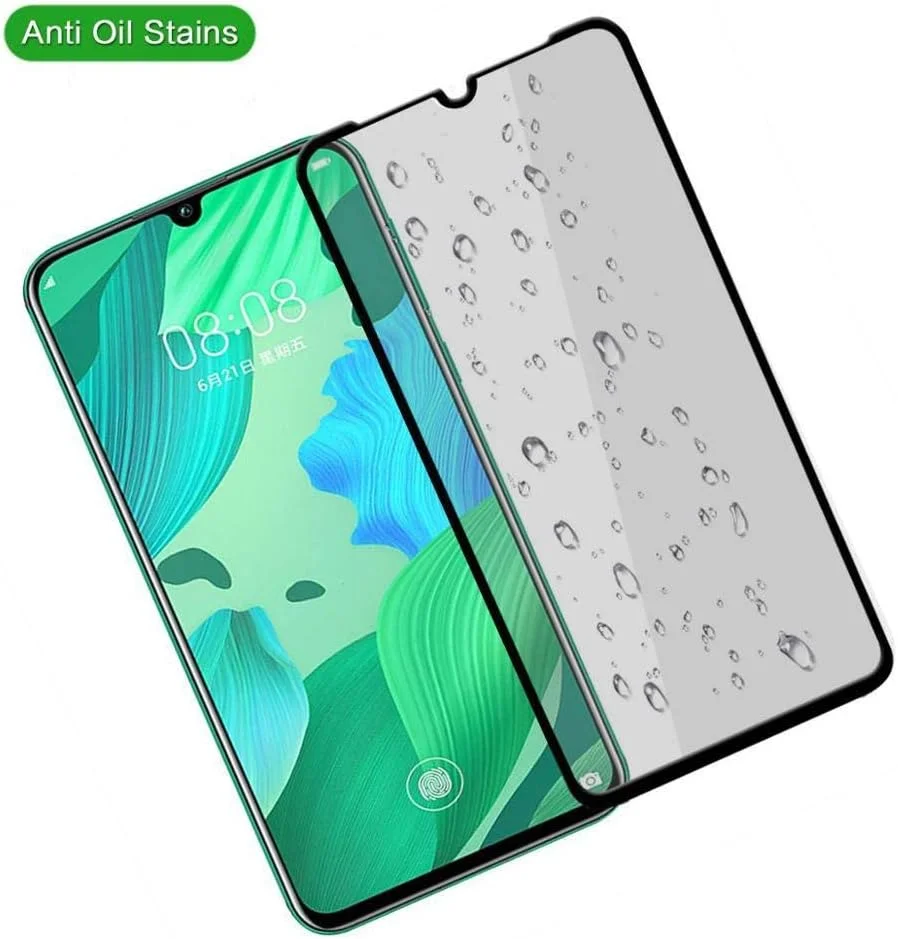 بسته 3 عددی محافظ صفحه نمایش حریم خصوصی شیشه ای حرارت دیده با پوشش کامل 9H 2.5D برای گوشی های هوآوی نوا 2S 2i 3 3i 3e 4 4e 5 5i 5 Pro، فیلم محافظ ضد جاسوسی برای هوآوی نوا 4
