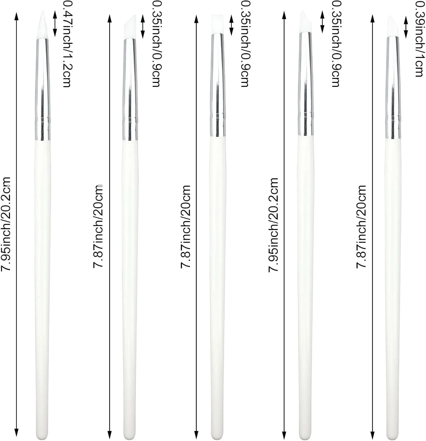 ست 10 عددی ابزار مجسمه سازی سفالی سیلیکونی، ابزار سفالگری، ابزار انعطاف پذیر حکاکی خاک رس، قلم مو رنگ آمیزی برای آثار هنری و صنایع دستی رزینی