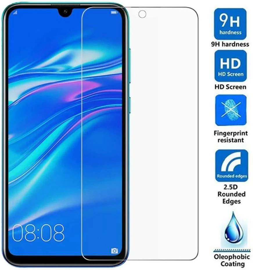 محافظ صفحه نمایش شیشه ای حرارت دیده MIBQM بسته 3 عددی برای گوشی های هوآوی Honor 10i 8A 10 Lite 8C 8X Play P20 P30 Pro P Smart 2019