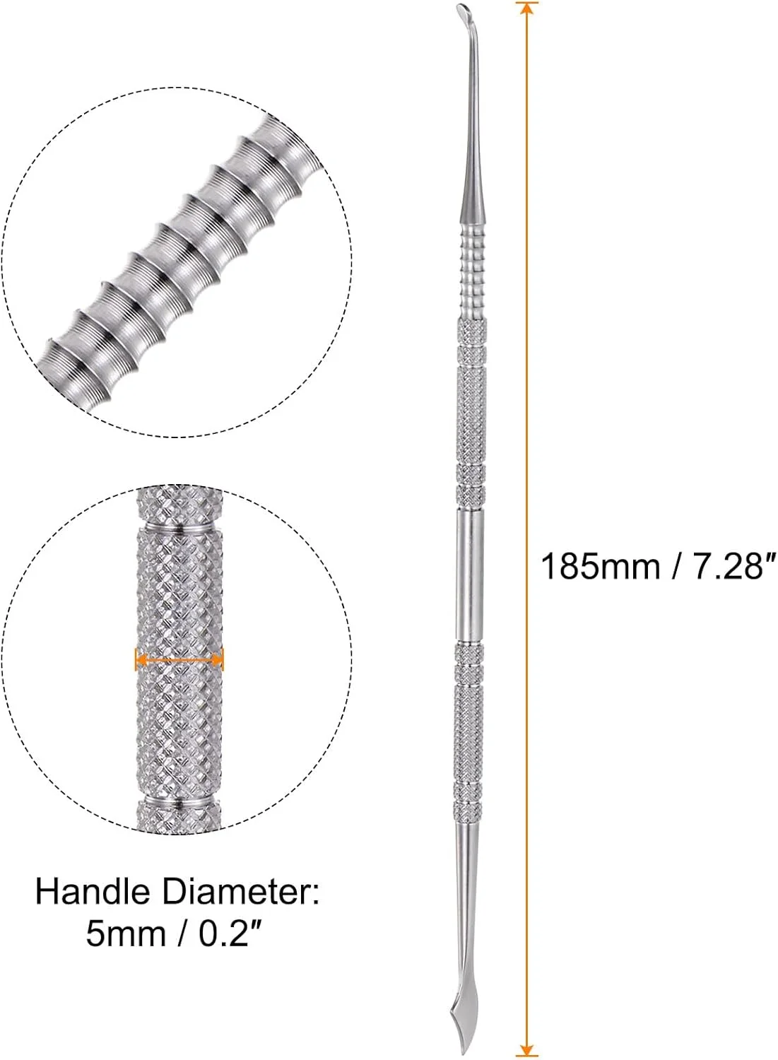 ابزار مجسمه‌سازی دو طرفه موم و رس هارفینگتون، چاقوی صاف کننده استیل ضد زنگ، ابزار مدل‌سازی رس، طول 7.28 اینچ
