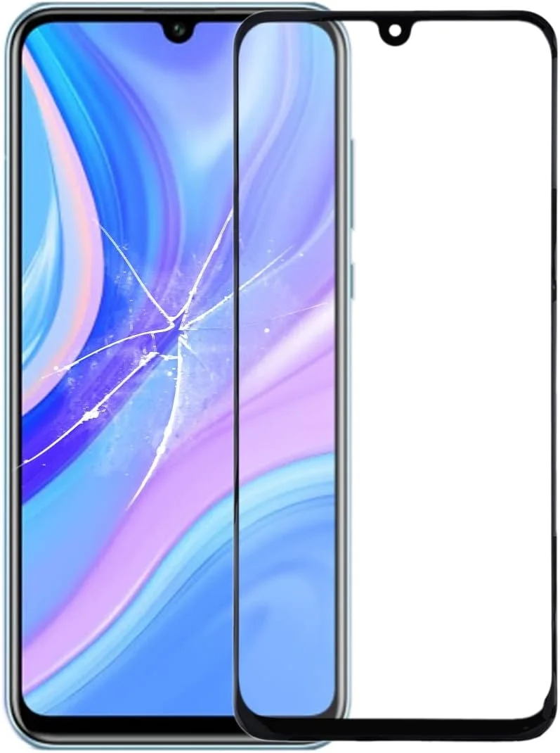 شیشه لنز بیرونی صفحه نمایش جلو به همراه چسب OCA برای گوشی هوآوی Enjoy 10s