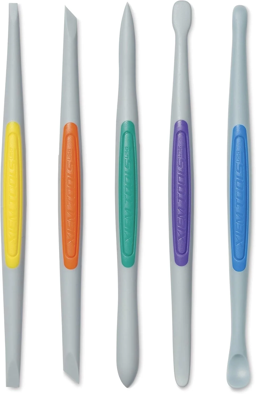 ابزار پرداخت رس سیلیکونی Xiem Tools، ست 5 عددی، انعطاف پذیر-سفت، سایز کوچک