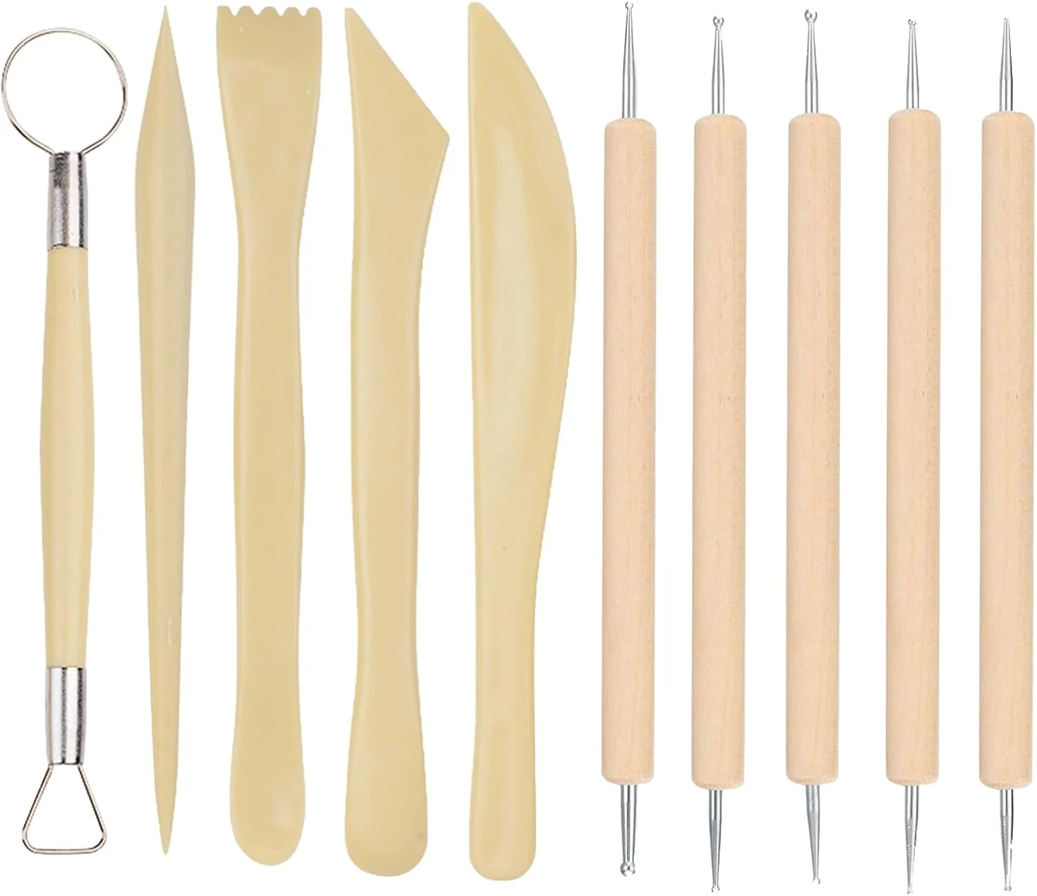 ست ابزار مدل سازی سفال HSYTEK با کیف نگهداری، ست ابزار خشک کننده خاک رس مدل سازی، ابزار خاک رس سرامیکی برای مدل سازی، حکاکی، صنایع دستی DIY، حکاکی برای مبتدیان