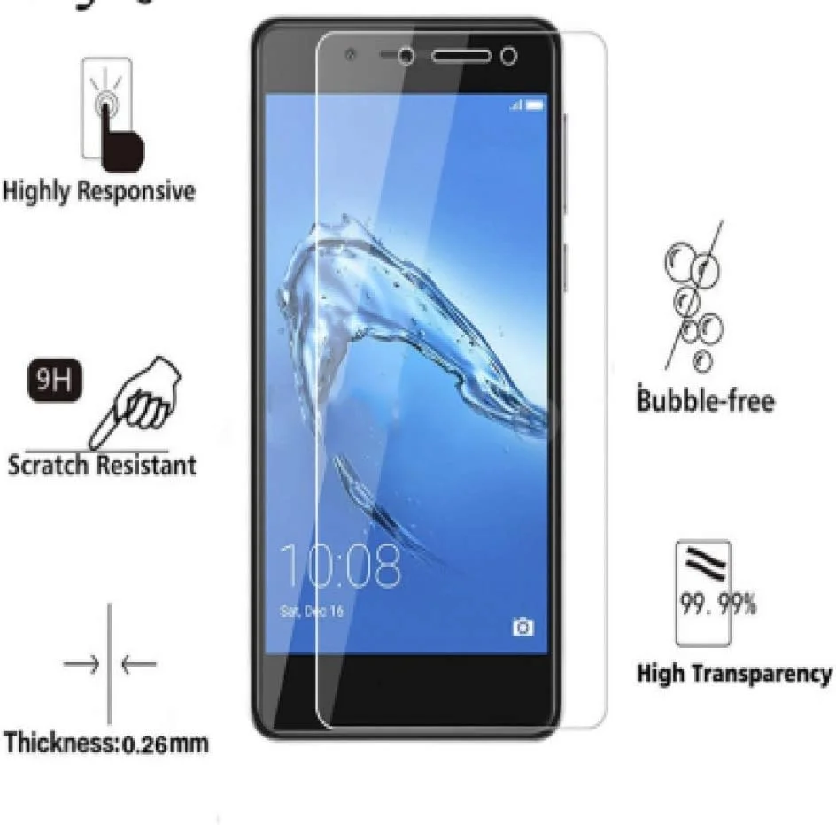 FHNLKFS 2 عدد شیشه محافظ صفحه نمایش، شیشه حرارت دیده برای گوشی هواوی Honor 6c، محافظ ضد خش فیلم گوشی برای هواوی Honor 6c