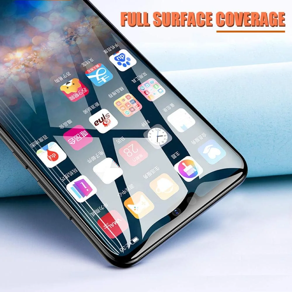 بسته 3 عددی محافظ صفحه نمایش شیشه ای 9D، مناسب برای محافظ صفحه نمایش Huawei Nova 4 4E، فیلم شیشه ای حرارت دیده با پوشش کامل برای Huawei nova 6 7 8 SE 5 5i 5T برای Huawei Nova 5T