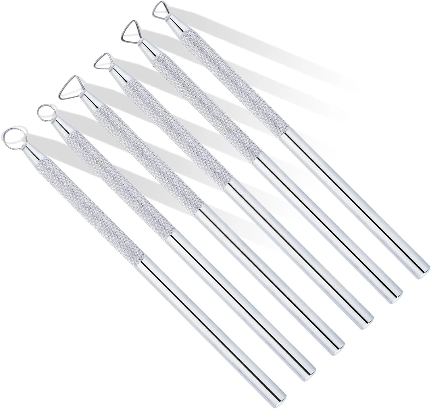 مجموعه ابزار مجسمه سازی глиняный Glamorway شامل 6 عدد ابزار برش روبان کوچک فلزی برای حکاکی