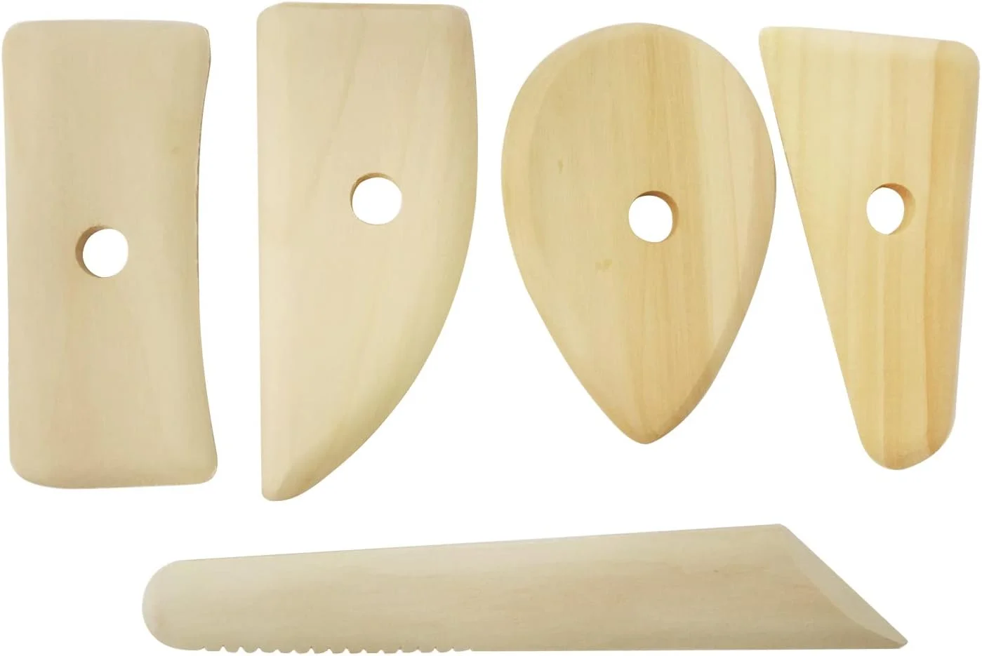 ابزار سفالگری و مجسمه سازی چوبی Honbay، پنج تکه