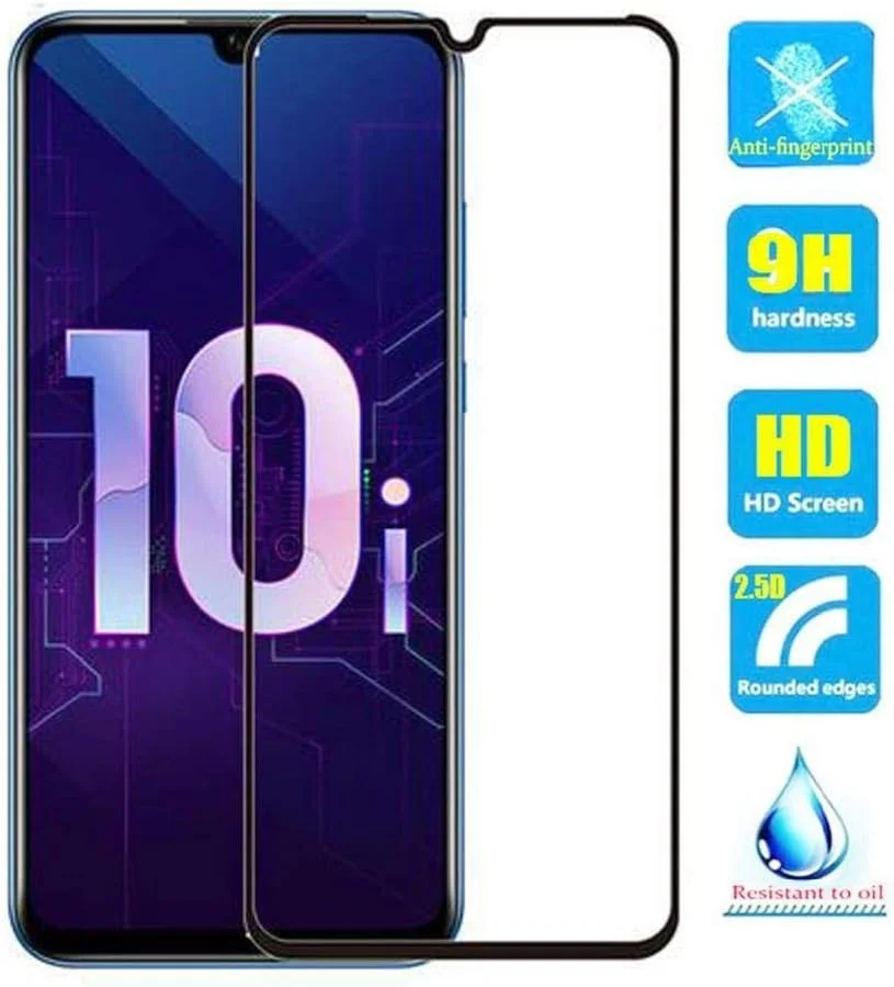 محافظ صفحه نمایش فول کاور MIBQM بسته 3 عددی، شیشه حرارت دیده برای گوشی های هوآوی آنر 20 10 لایت 20i 10i V20 V10 و هوآوی نوا لایت 3 پی اسمارت 2019 آنر 10