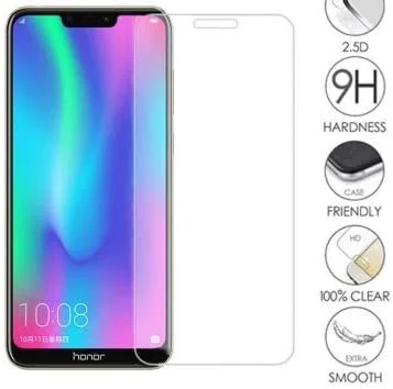 FHNLKFS 2 عدد شیشه محافظ صفحه نمایش برای گوشی Huawei Honor 8C، شیشه حرارت دیده برای Huawei Honor 8C، شیشه Honor 8C فیلم ضد خش 2.5D
