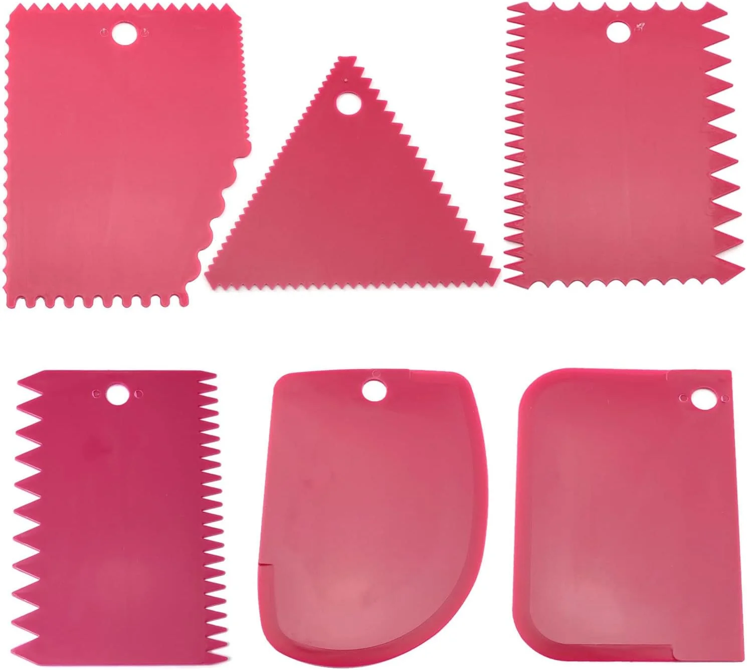 مجموعه 6 عددی کاردک پلاستیکی خاک رس PZRT، دسته خراش دهنده، چاقوی مجسمه سازی خاک رس نرم حکاکی شده، ابزار مجسمه سازی کاردک خاک رس صنعتی، ابزار سفالگری، رز قرمز