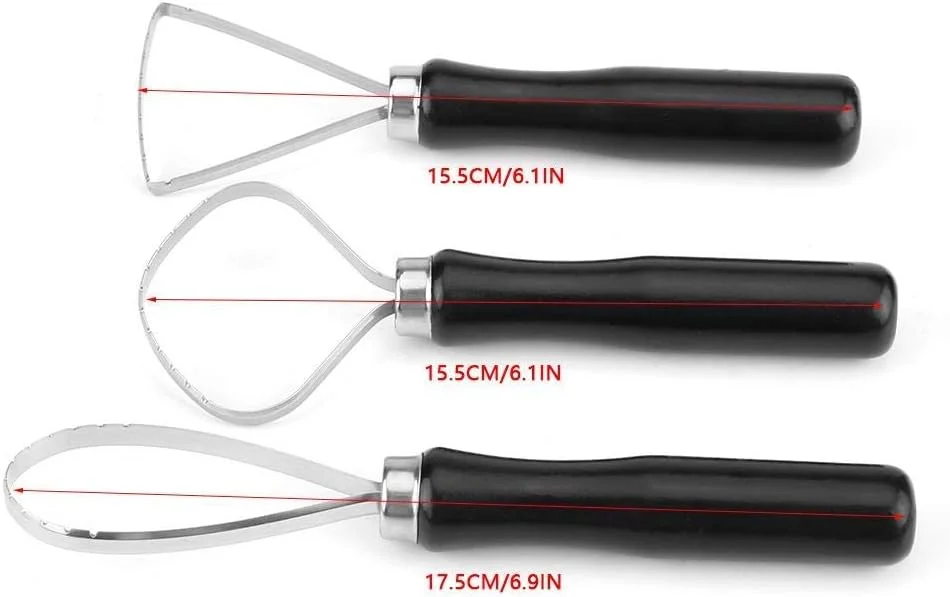 ست 3 عددی ابزار مجسمه سازی خاک رس، مدل سازی سفالگری، مناسب برای مبتدیان، صنایع دستی هنری حرفه ای، چوب و فولاد