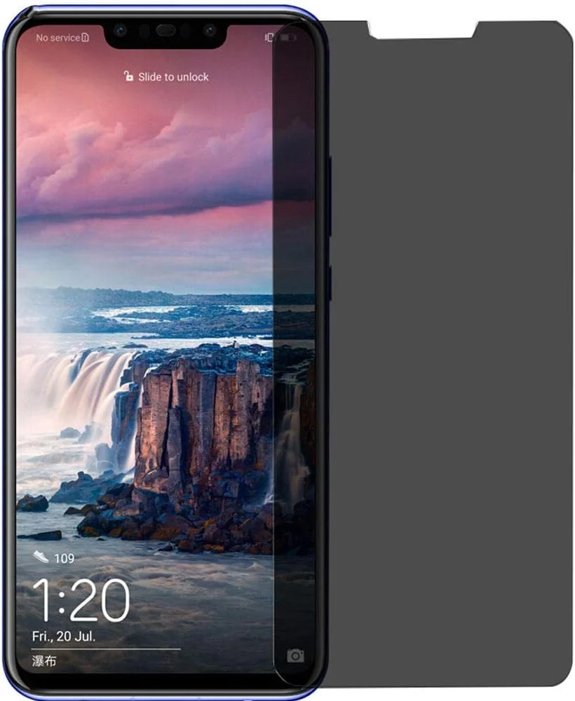 محافظ صفحه نمایش حریم خصوصی MIBQM 9H 2.5D، مناسب برای Huawei Nova 2 2s 2i 3 3i 3e 4 Nova 2 plus Nova 2i lite، شیشه حرارت دیده ضد دید زدن برای Huawei Nova Lite
