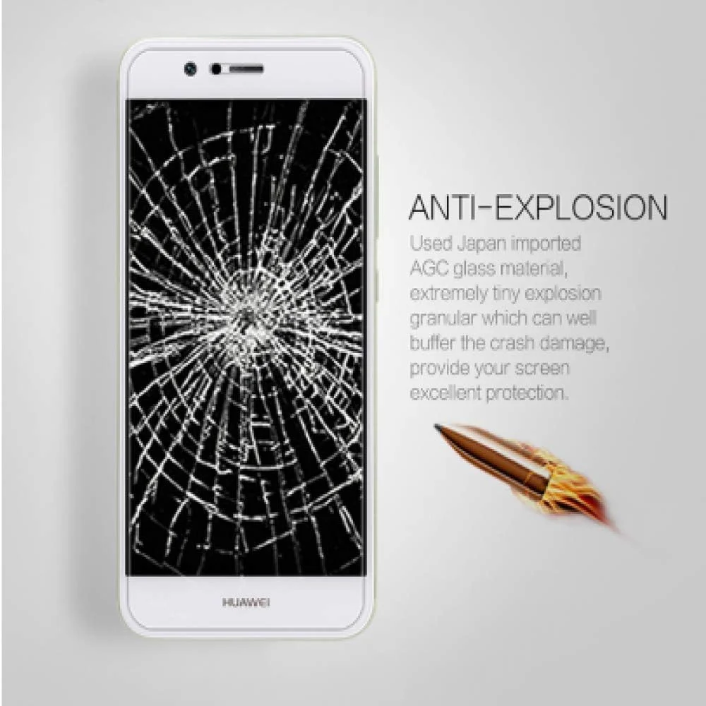 FHNLKFS 2 عدد شیشه محافظ صفحه نمایش شیشه ای حرارت دیده برای Huawei Nova 2 Plus، فیلم ضد خش گوشی برای Huawei Nova 2 Plus