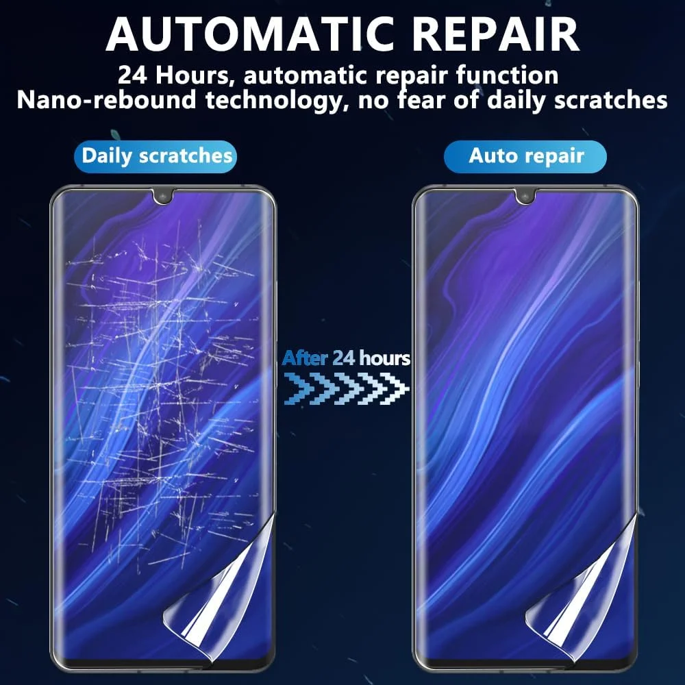 محافظ صفحه نمایش Teenrpov Huawei P30 Pro [غیر شیشه حرارت دیده]، HD/ضد خش، ضد روغن، ضد گرد و غبار، مقاوم در برابر آب، فیلم TPU محافظ صفحه نمایش برای Huawei P30 Pro