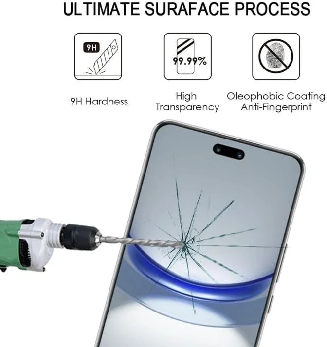 محافظ صفحه نمایش شیشه ای تمپرد SHIHUI برای گوشی هواوی نوا 12 پرو / 13 پرو / 14 پرو مدل WTP-119 Jungle 9D HD با چسب کامل و خمیده حرارتی، مناسب برای استفاده در دستگاه لمینت