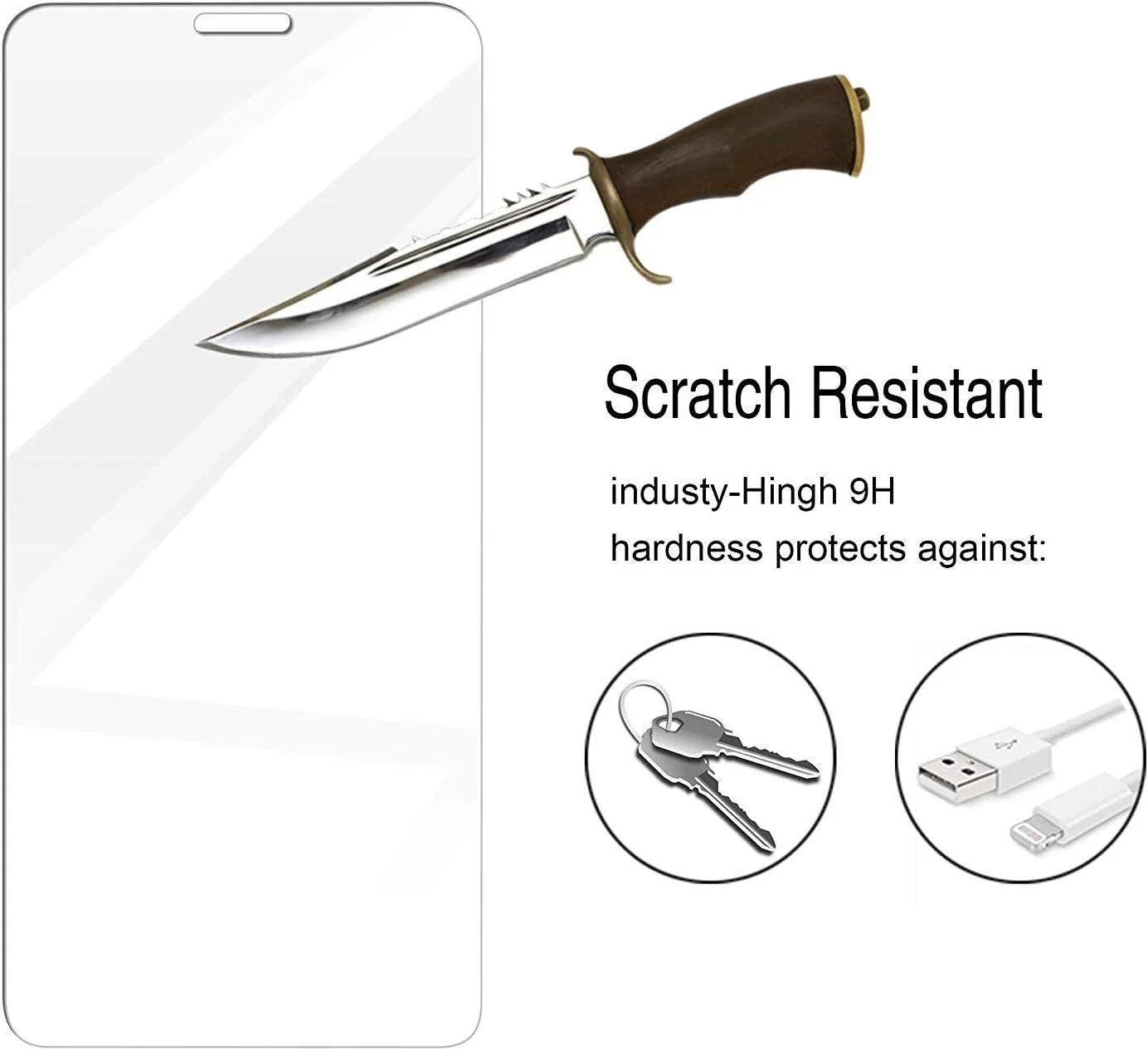 محافظ صفحه نمایش هواوی Honor 8X، فیلم شیشه ای حرارت دیده ممتاز با سختی 9H، بسته 2 عددی