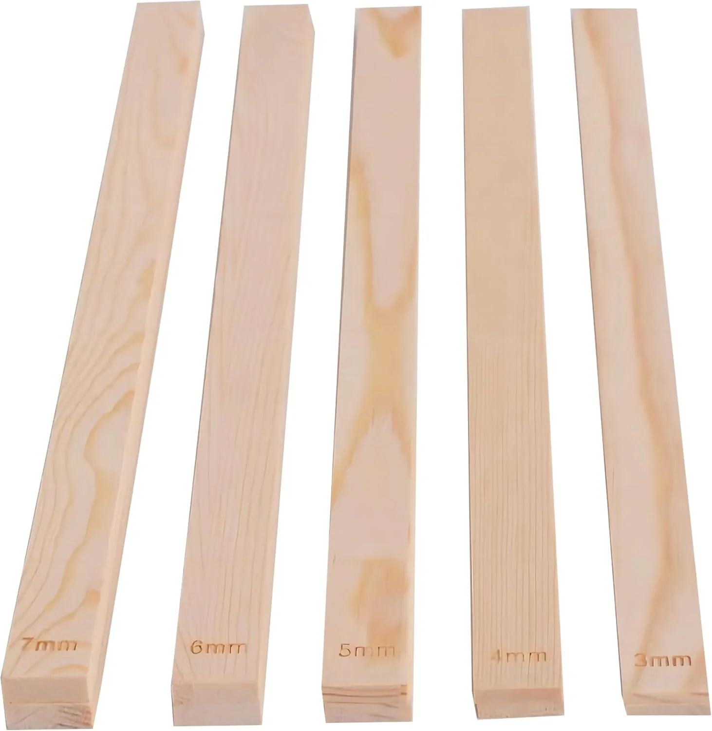 10 عدد ابزار سفالگری، میله های راهنمای غلتکی سفالگری، تخته های چوبی برای ضخامت خمیر پلیمری سفال