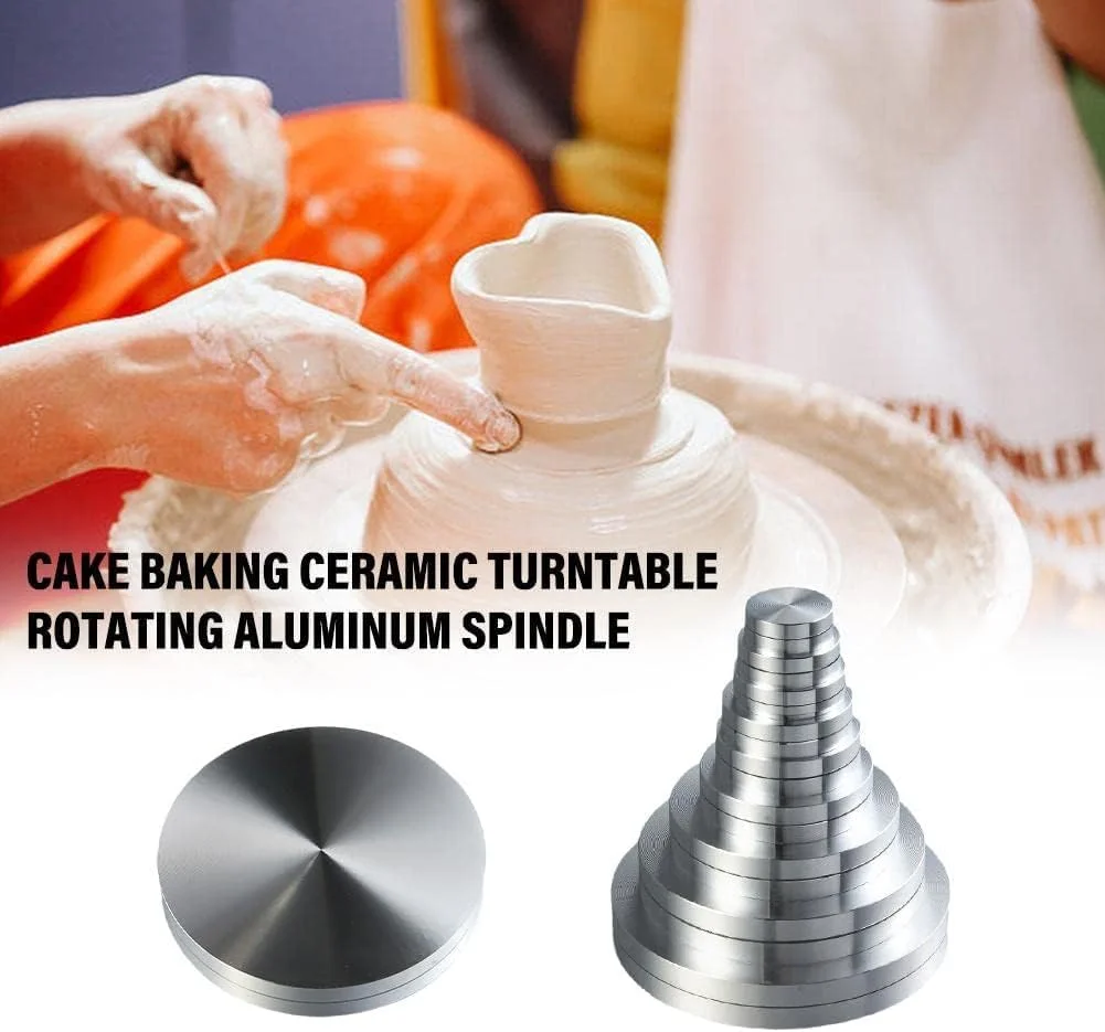 ابزار پرداخت و اصلاح سفال سرامیکی 30 میلی متری نقره ای، ابزار پرداخت سفال، ابزار کوچک چرخشی سرامیکی مناسب برای سفالگران و هنرمندان سفال