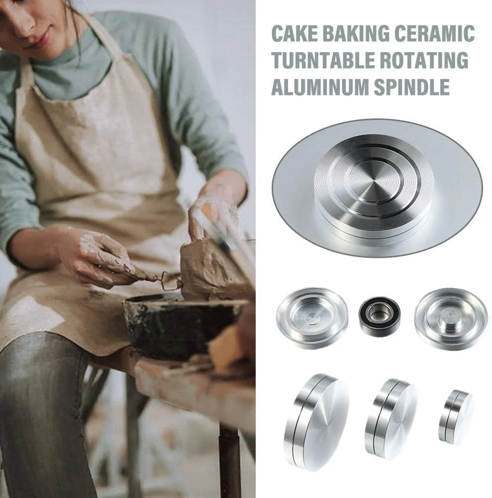 ابزار پرداخت و اصلاح سفال سرامیکی 30 میلی متری نقره ای، ابزار پرداخت سفال، ابزار کوچک چرخشی سرامیکی مناسب برای سفالگران و هنرمندان سفال