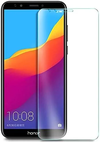 محافظ صفحه نمایش شیشه ای حرارت دیده برای Huawei Y7 Prime 2018، شفاف