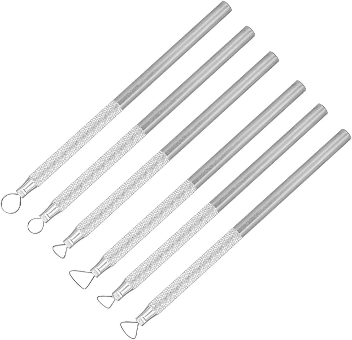 ابزار مجسمه‌سازی خاک رس، ابزار مجسمه‌سازی، مجموعه 6 عددی ابزار مجسمه‌سازی سفالی حکاکی خراشنده آلیاژ آلومینیوم