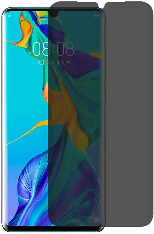 بسته 3 عددی محافظ صفحه نمایش شیشه ای حریم خصوصی برای گوشی های هوآوی P30 Pro Mate20 Pro، فیلم محافظ ضد جاسوسی برای هوآوی Mate20 Pro